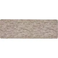 Stone Broken Stripe Stain Resistant Runner - Brown