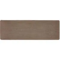 Stone Plain Stain Resistant Runner - Brown
