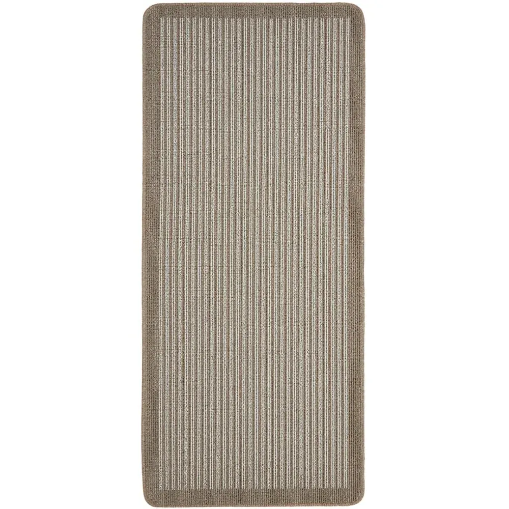 Stone Stripe Stain Resistant Runner - Brown