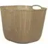 Medium Square Knitting Basket - Brown