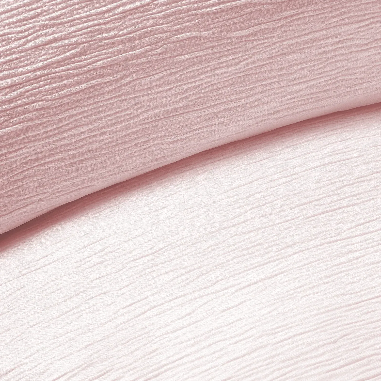 Milan King Size Textured Duvet Cover Set - Blush