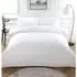 Milan King Size Textured Duvet Cover Set - White