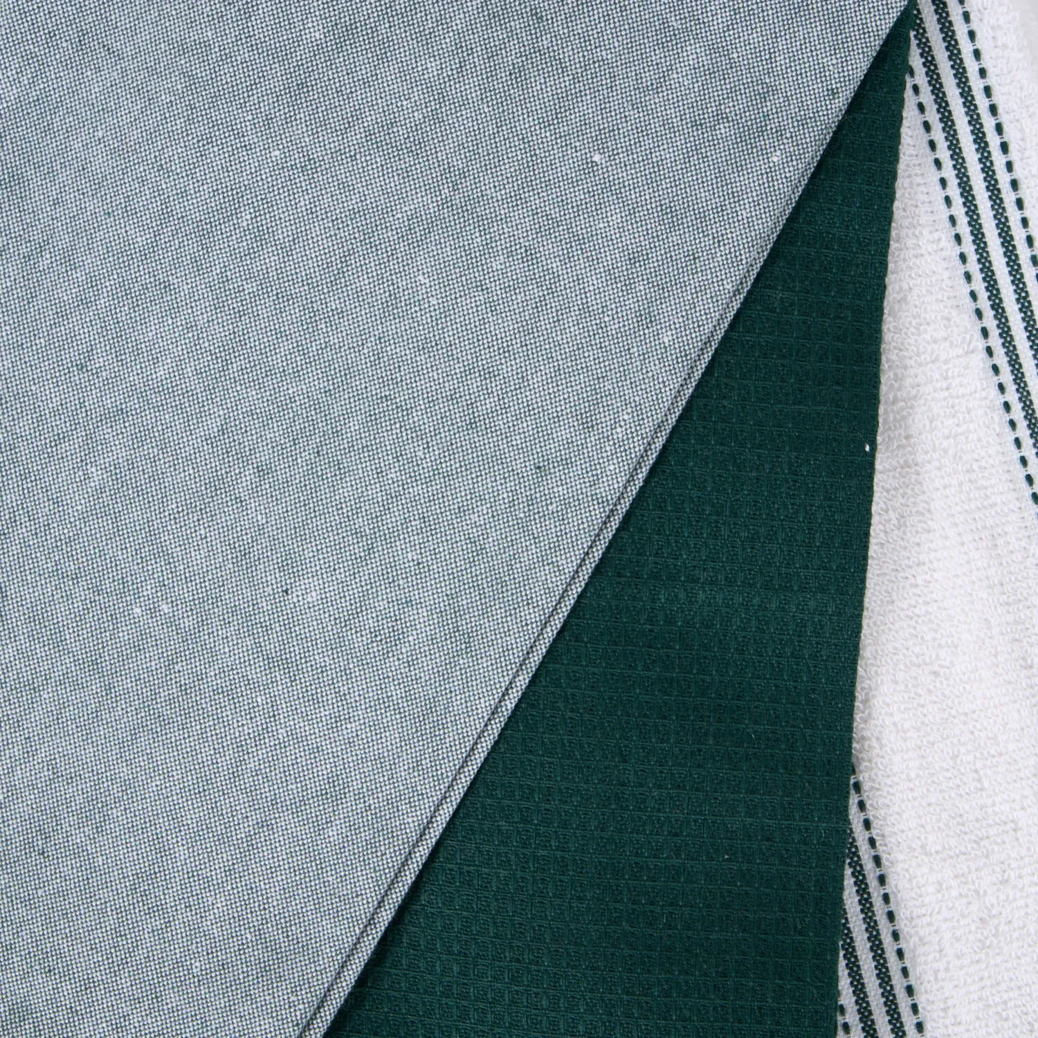 Pack of 3 Tea Towels - Grey