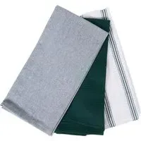 Pack of 3 Tea Towels - Grey