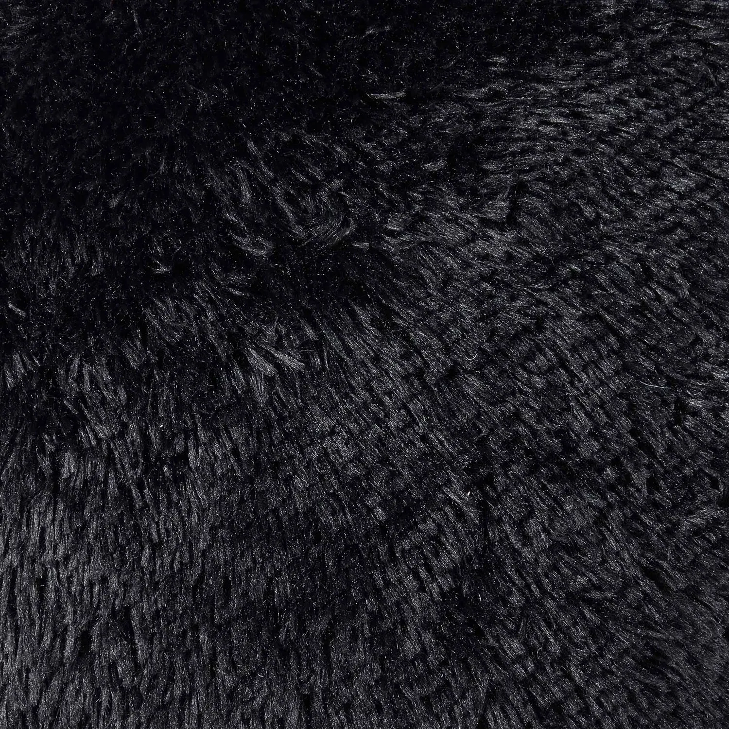 Round Bear Cushion - Black