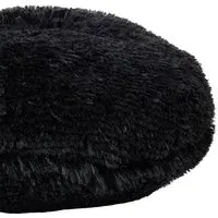 Round Bear Cushion - Black