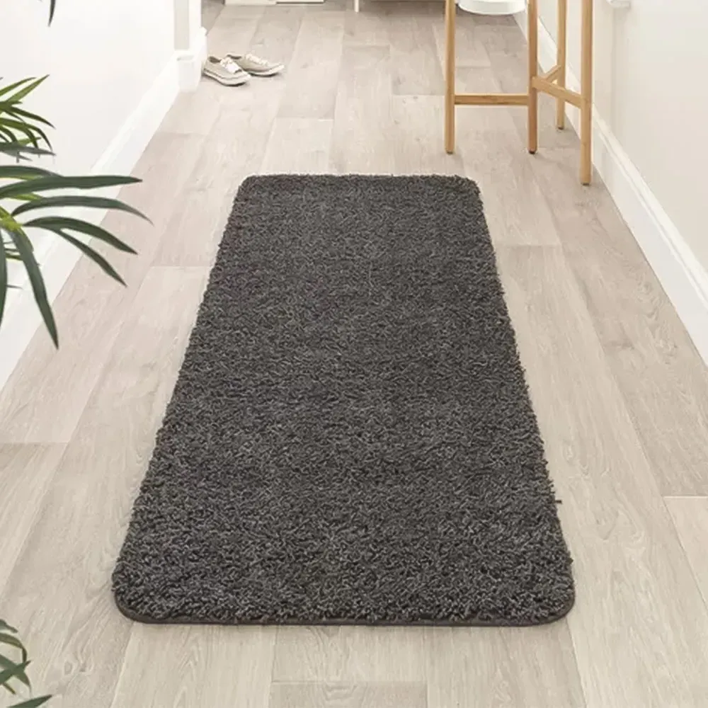Charcoal Rug - Grey, Polypropylene