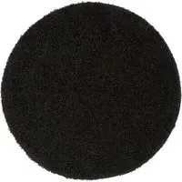 Round Rug 100cm - Black, Polypropylene