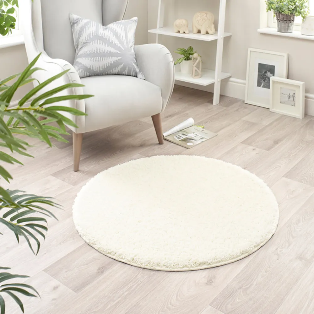 Round Rug 100cm - Ivory