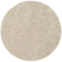 Stone Round Rug 100cm - Cream