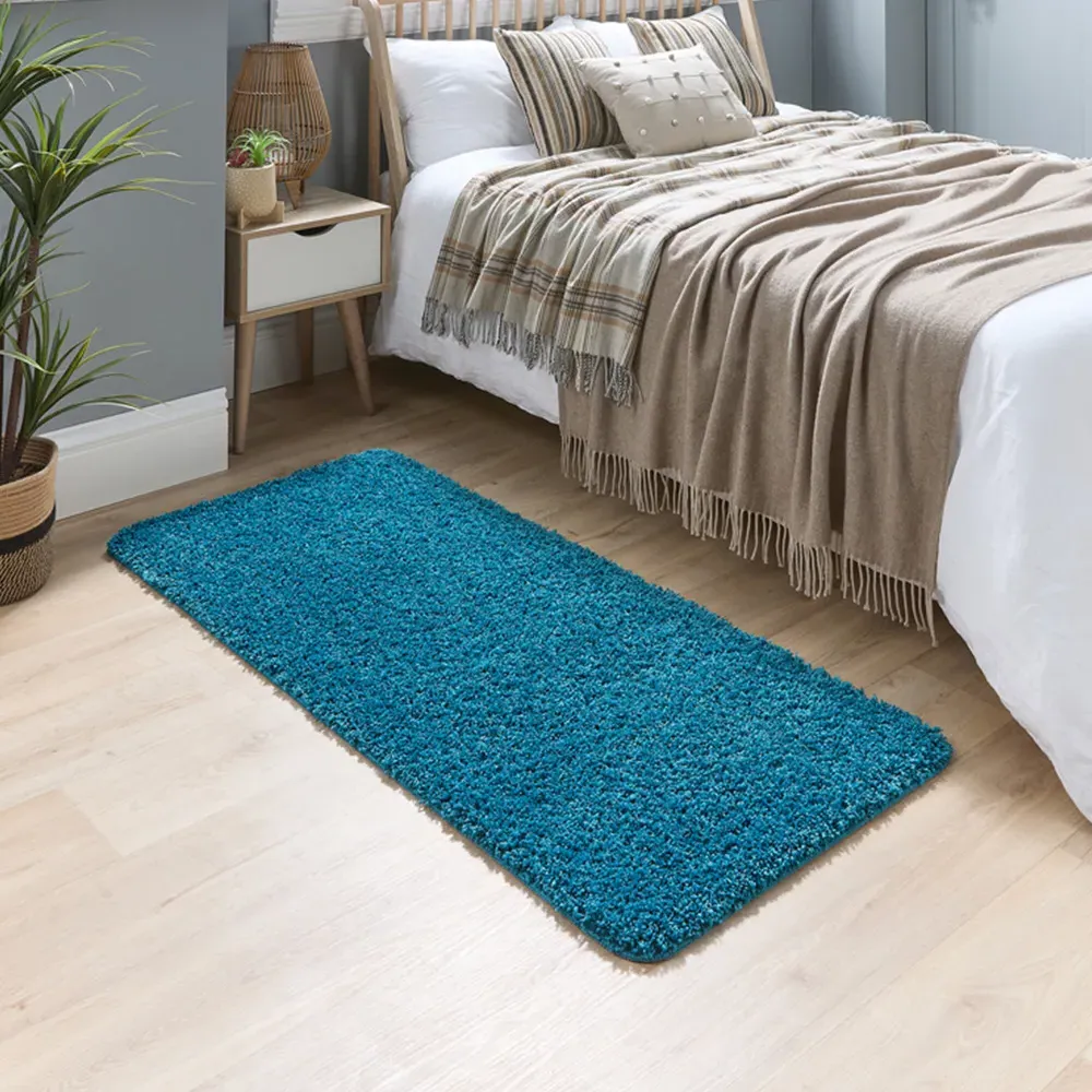 Teal Rug - Blue, Polypropylene
