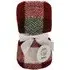 Skye Check Teddy Fleece Throw - Red