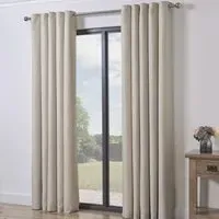 Taylor Blackout Eyelet Curtains - Natural