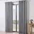 Taylor Eyelet Curtains - Silver