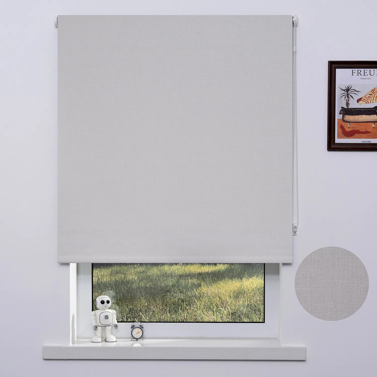 Textured Blackout Blinds - Beige