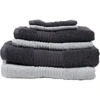 6 Piece Towel Bale - Charcoal, Cotton