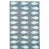 Fish Pattern Rug - Lagoon