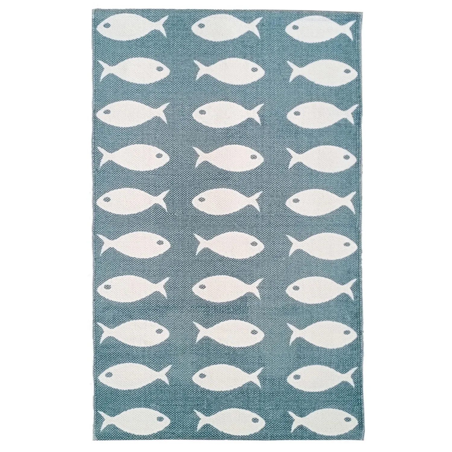 Fish Pattern Rug - Lagoon image