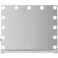 Marco Paul LED Wall Mounted Hollywood Vanity Touch Mirror - Silver