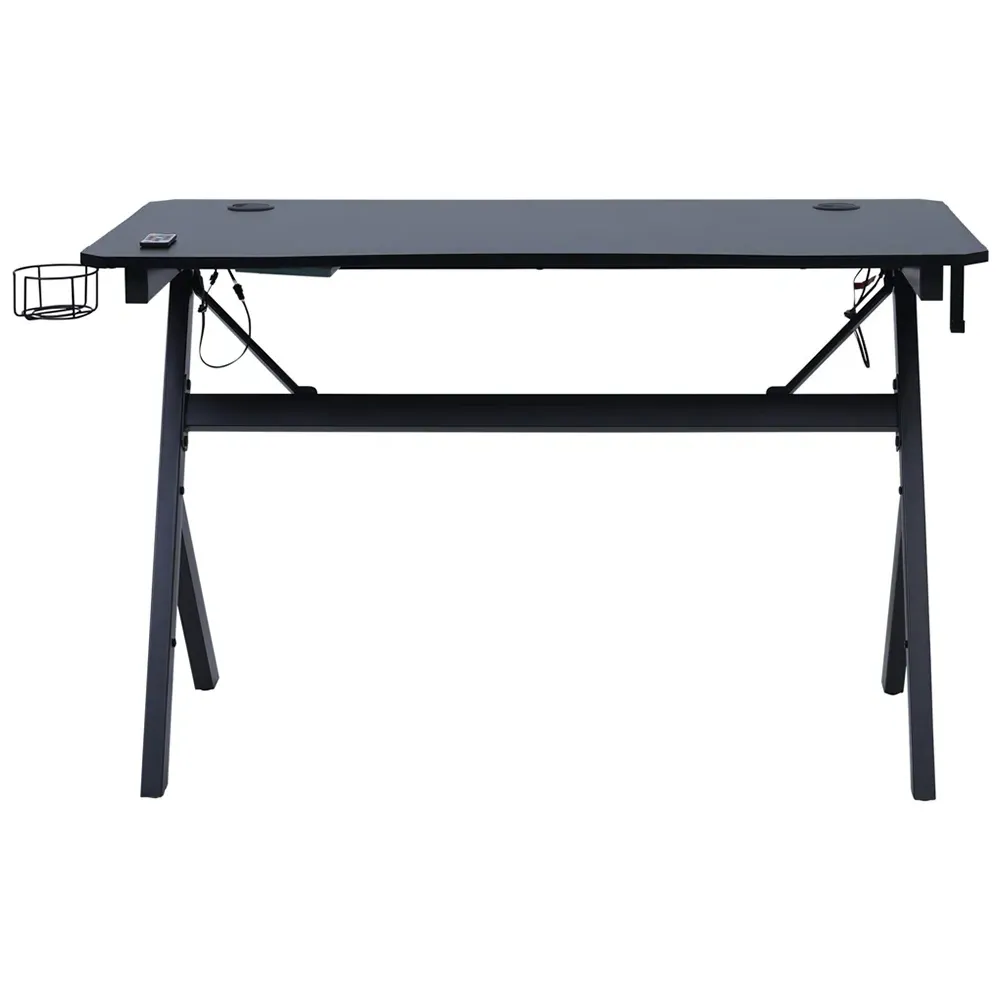 Model 1 Gaming Desk with LED Lights - Black