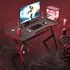 Model 1 Gaming Desk with LED Lights - Black