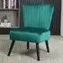 Shell Accent Chair - Green, Velvet