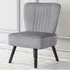 Shell Accent Chair - Grey, Velvet