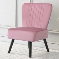 Shell Accent Chair - Pink, Velvet