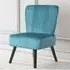 Shell Accent Chair - Teal, Velvet