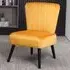 Shell Accent Chair - Yellow, Velvet