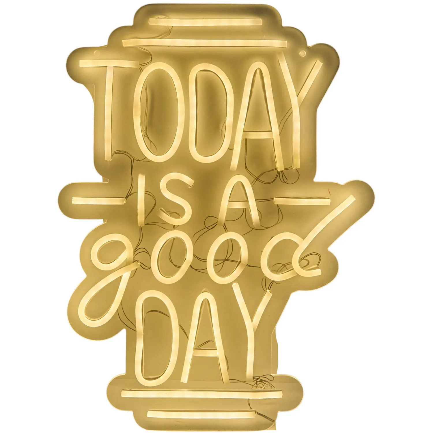 Today Is A Good Day Neon Sign - White