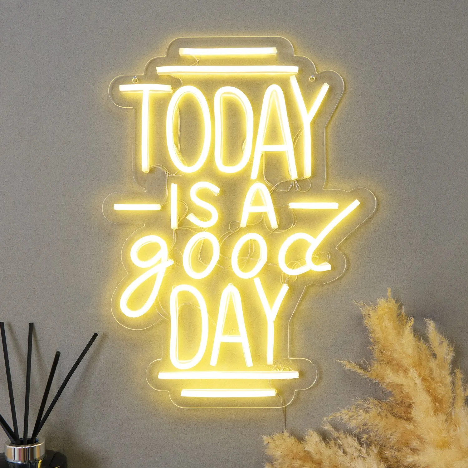 Today Is A Good Day Neon Sign - White image