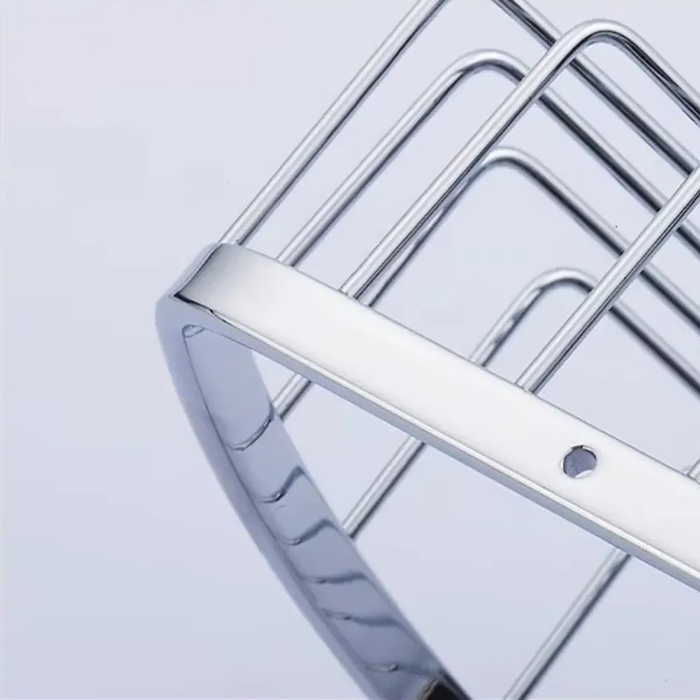 2 Shelf Corner Shower Caddy - Silver, Chrome