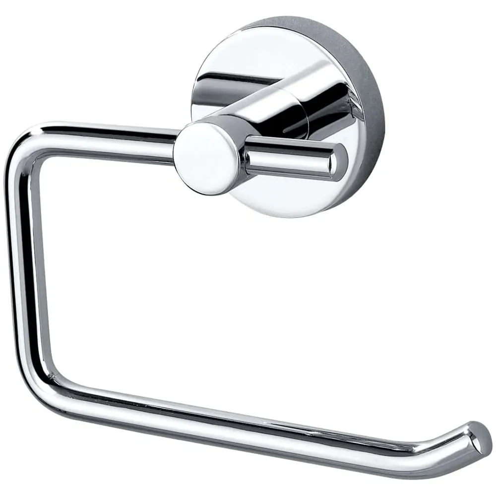 Chrome Toilet Paper Roll Holder - Silver image