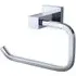 Rio Square Toilet Roll Holder - Silver, Chrome
