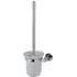 Round Wall Mounted Toilet Brush Holder - Silver, Chrome