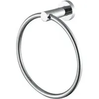 Round Wall Mounted Towel Ring - Silver, Chrome