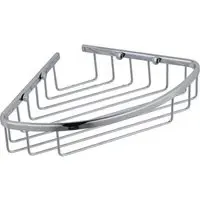 Single Shelf Corner Shower Caddy - Silver, Chrome