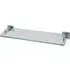 Single Shelf Glass Bathroom Rack with Brackets - Clear
