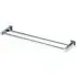 Square Double Towel Rail - Silver, Chrome