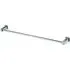 Square Single Towel Rail - Silver, Chrome