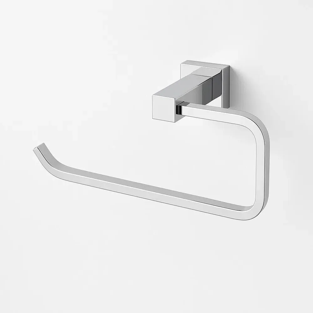 Square Towel Ring - Silver, Chrome
