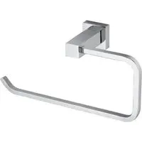 Square Towel Ring - Silver, Chrome
