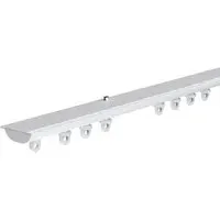 380cm Hidden Ceiling Fix Curtain Track - White, Aluminium