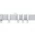 390cm Straight Curtain Track - White, PVC