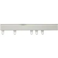 500cm Fineline Curtain Track - White, Aluminium