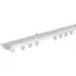 50cm Hidden Ceiling Fix Curtain Track - White, Aluminium