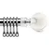 Extendable Curtain Pole - Silver, Metal