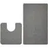 Spaghetti Bath Mat and Pedestal Set - Grey, PVC