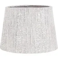 10 inch Tapered Lamp Shade - Grey, Woven